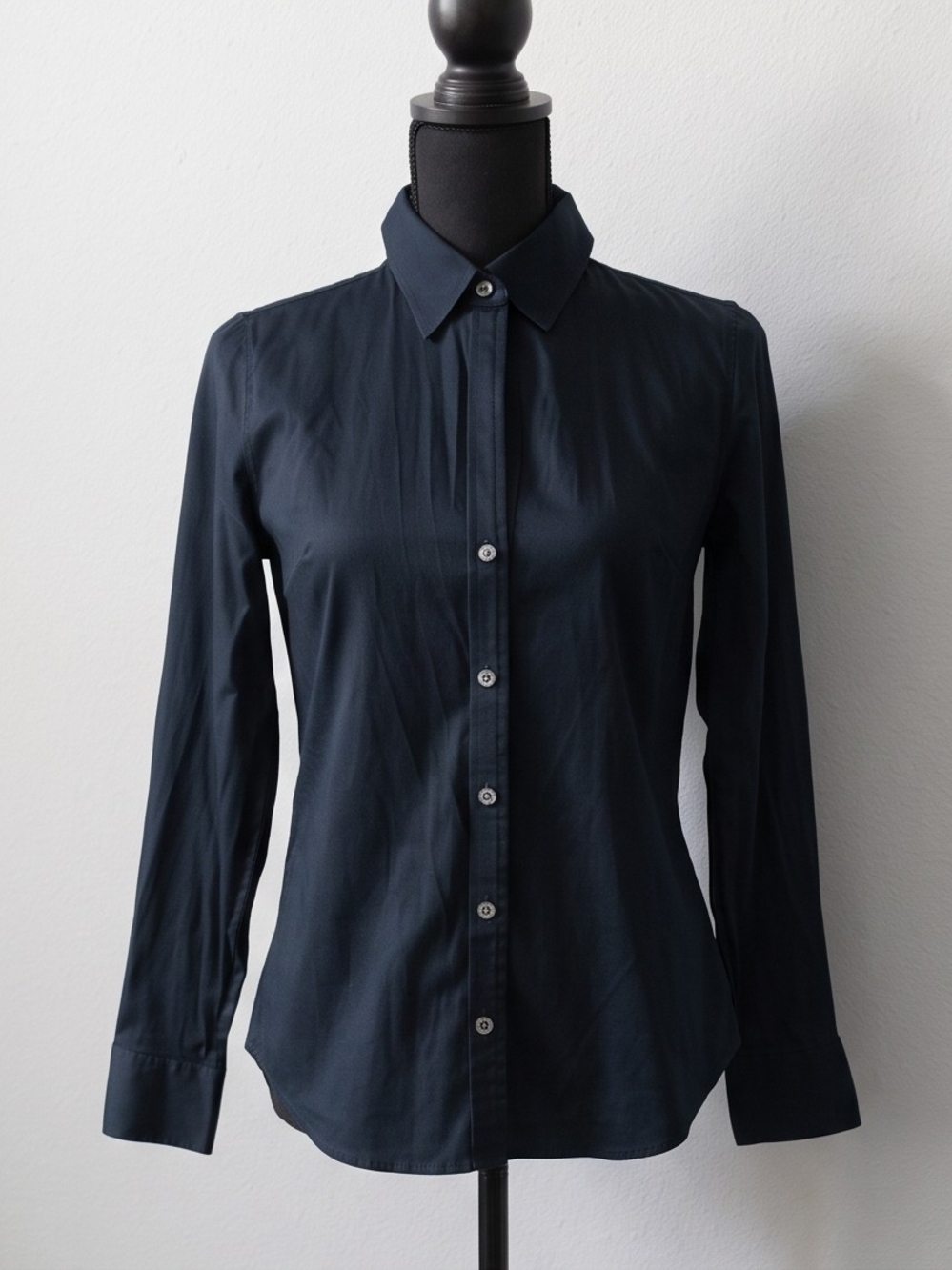 Banana Republic Navy Button-Down Collared Shirt